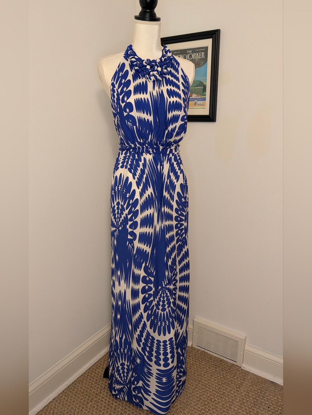 Milly 100% Silk Spin The Wheel Maxi Dress